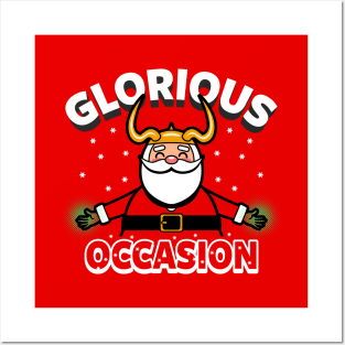 Glorious Occasion Funny Loki Superhero Christmas Cute Kawaii Santa Claus Funny Meme Posters and Art